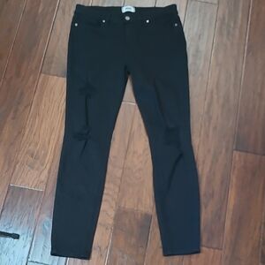 PAIGE Black Distressed Verdugo Ultra Skinny Jeans size 32